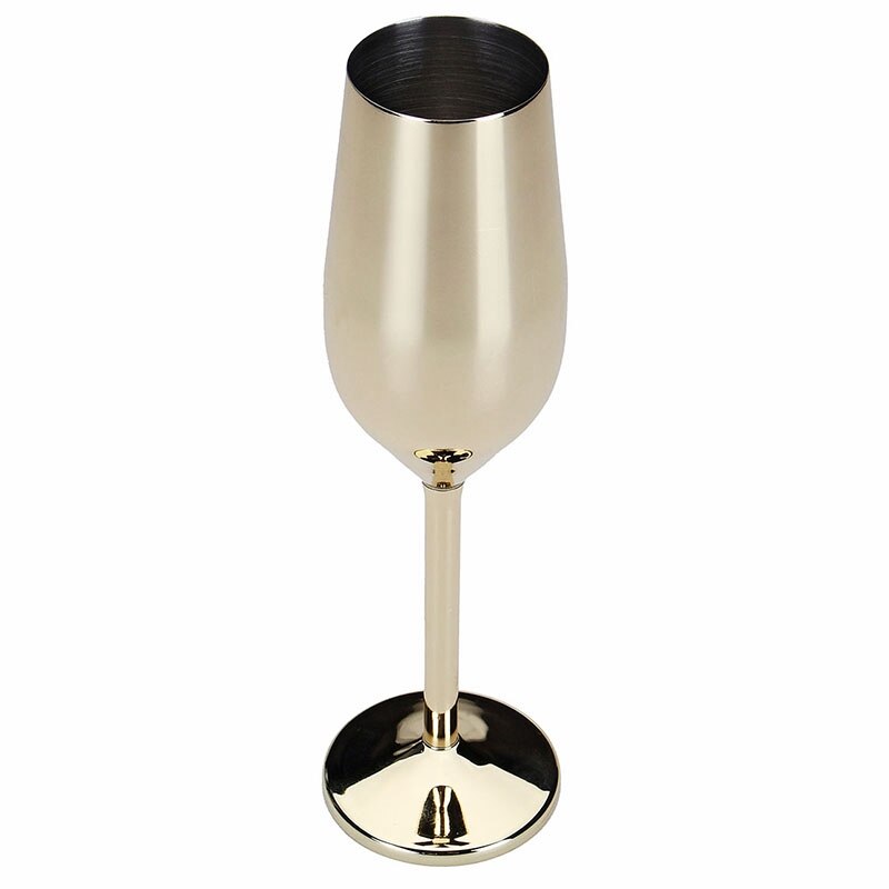 2 Stks/set Onbreekbaar Roestvrij Champagne Glazen Geborsteld Goud Bruiloft Roosteren Champagne Fluiten Drink Cup Party Huwelijk Wijn P
