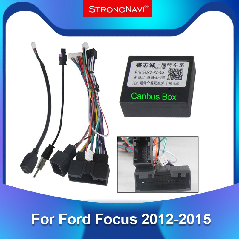 Car Radio ISO Adapter 16pin Switch Cable for Ford Focus power cable adapter canbus box Wiring Harness