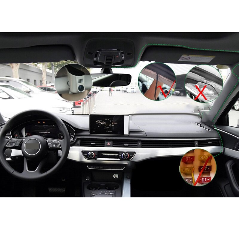 Auton dvr wifi kojelautakamera videonauhuri mercedes benz m c c  w205 c180 c200: lle