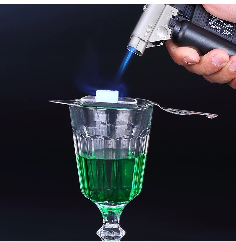 Bar Soul-cucharas de absinto de acero inoxidable, cuchara amarga, utensilios de barra de cóctel, filtro de colador, herramientas profesionales de barman