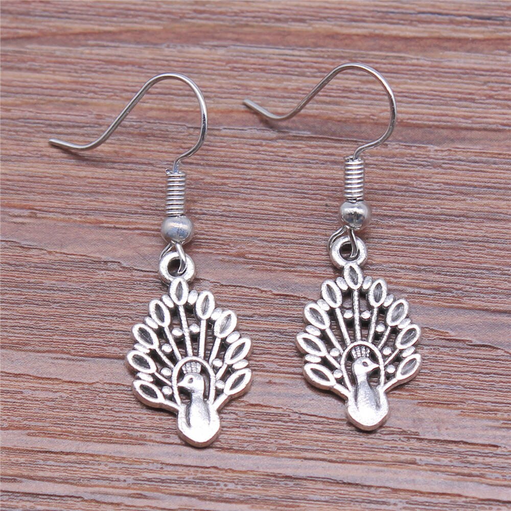 1 Pair Hook Earrings Phoenix Earring Connector Earring For Women Dangle Earring: 12x19mm