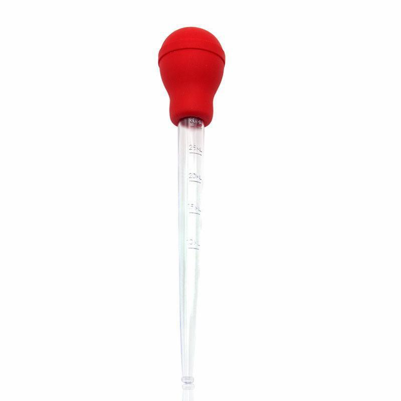 30ml plast kalkun kød baster let grill madlavning værktøj køkken tilbehør: Rød