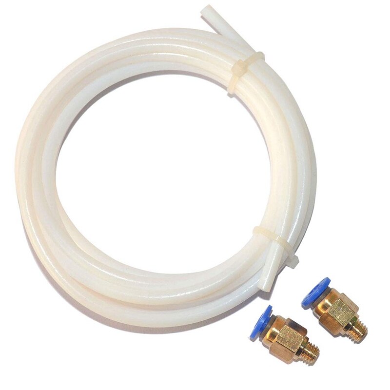 2 Meter Ptfe Teflon Bowden Rohr 1,75 Mm Filament Und Pc4-M6 drücken-in Armaturen Für 3D Drucker