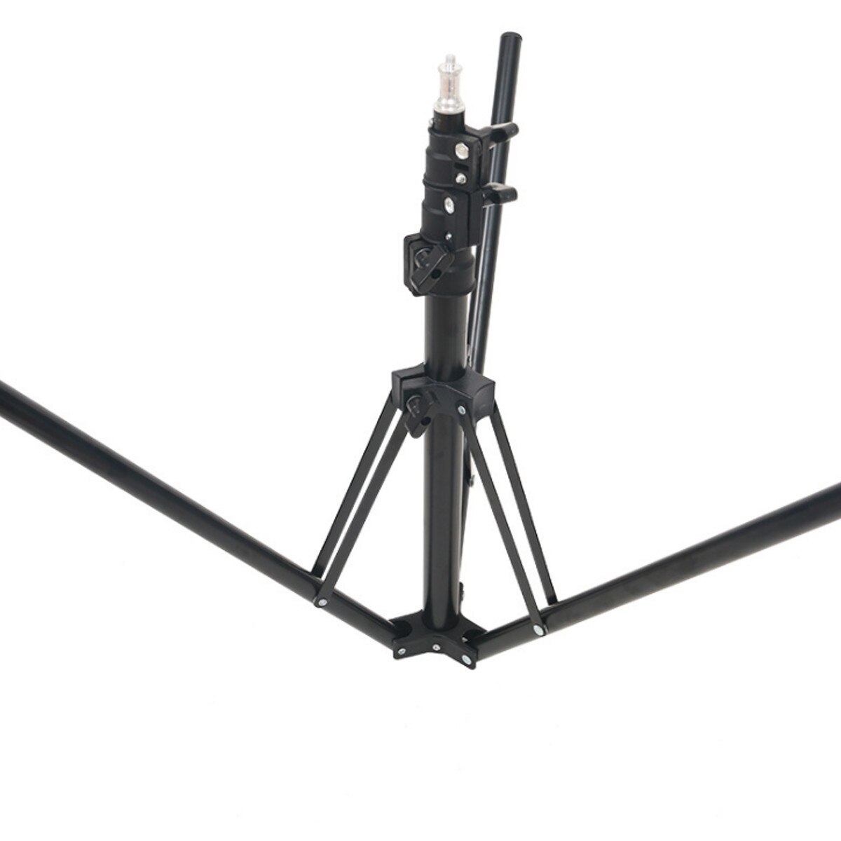 80-190cm Adjustable Photography Tripod Stand Studio Light Flash Stand Mobile Phone Live Umbrella Holder Black