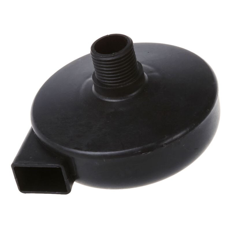 Pt 1/2, Mannelijke, Zwart Plastic Compressor Luchtfilter