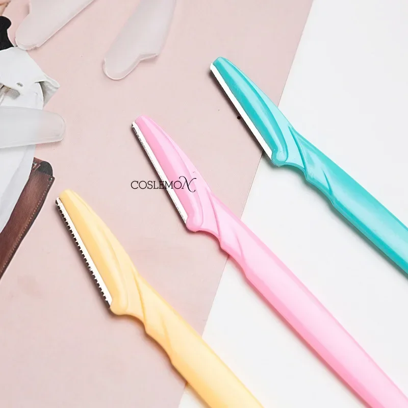 1/3 Uds recortador de cejas afeitadora Facial para mujeres Lade Eye Brow Shaper cara maquinilla de afeitar utensilio para eliminar el vello Facial herramienta cosmética de maquillaje de belleza