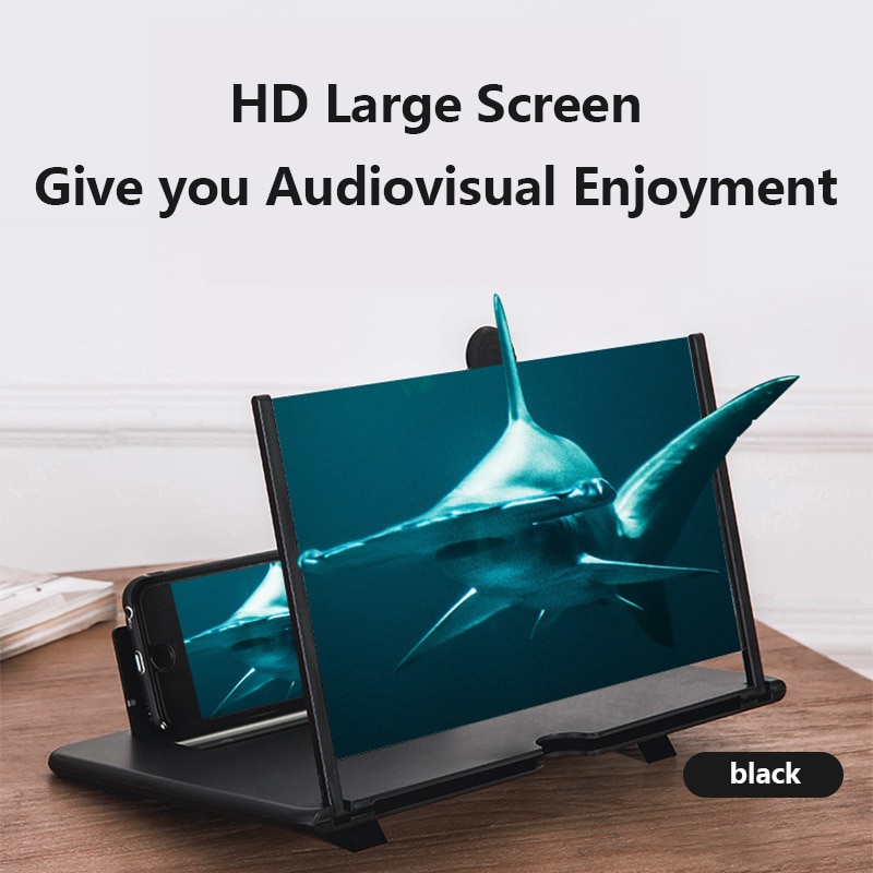 10 Inch / 12 Inch 3D Phone Screen Amplifier Mobile Portable Universal Screen Magnifier For Cell Phone Screen Expander Magnifying