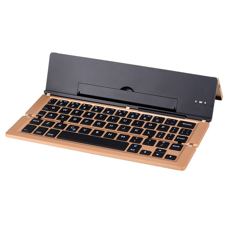 Ultra Slim Mini Triple Folding Wireless Bluetooth Keyboard for iPhone Smartphones/Tablet PC /iPad Min for IOS/Android/Windows