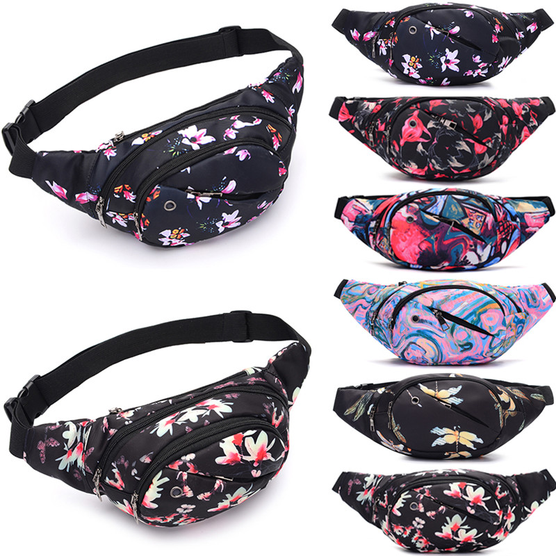 ¡Novedad! Riñonera a la con estampado Floral/colorido para mujer, riñonera informal, bolsa deportiva de viaje para el pecho