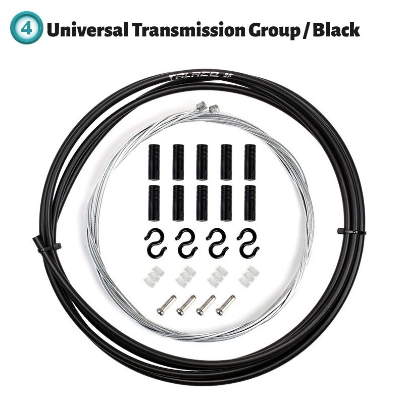 1 Set Front/ Rear Brake Gear Cable For MTB Road Bicycle Brake Line Bicycle Speed Line Fixed Gear Shifter Gear Brake Cable Cores: black