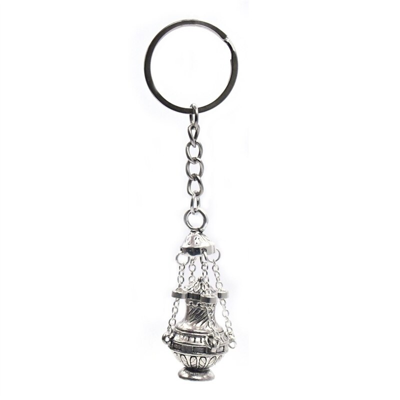 Nuovi regali di souvenir bruciatore di incenso cristiano portachiavi portachiavi religioso borsa pendente accessori portachiavi: Default Title