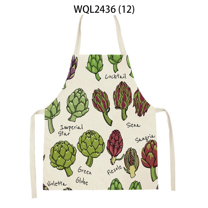 Fresh Vegetables Tomatoes Carrots Adult Kids Bib Family Cooking Bakery Shop Cleaning Apron Kitchen Accessories 68*55 Cm Delantal