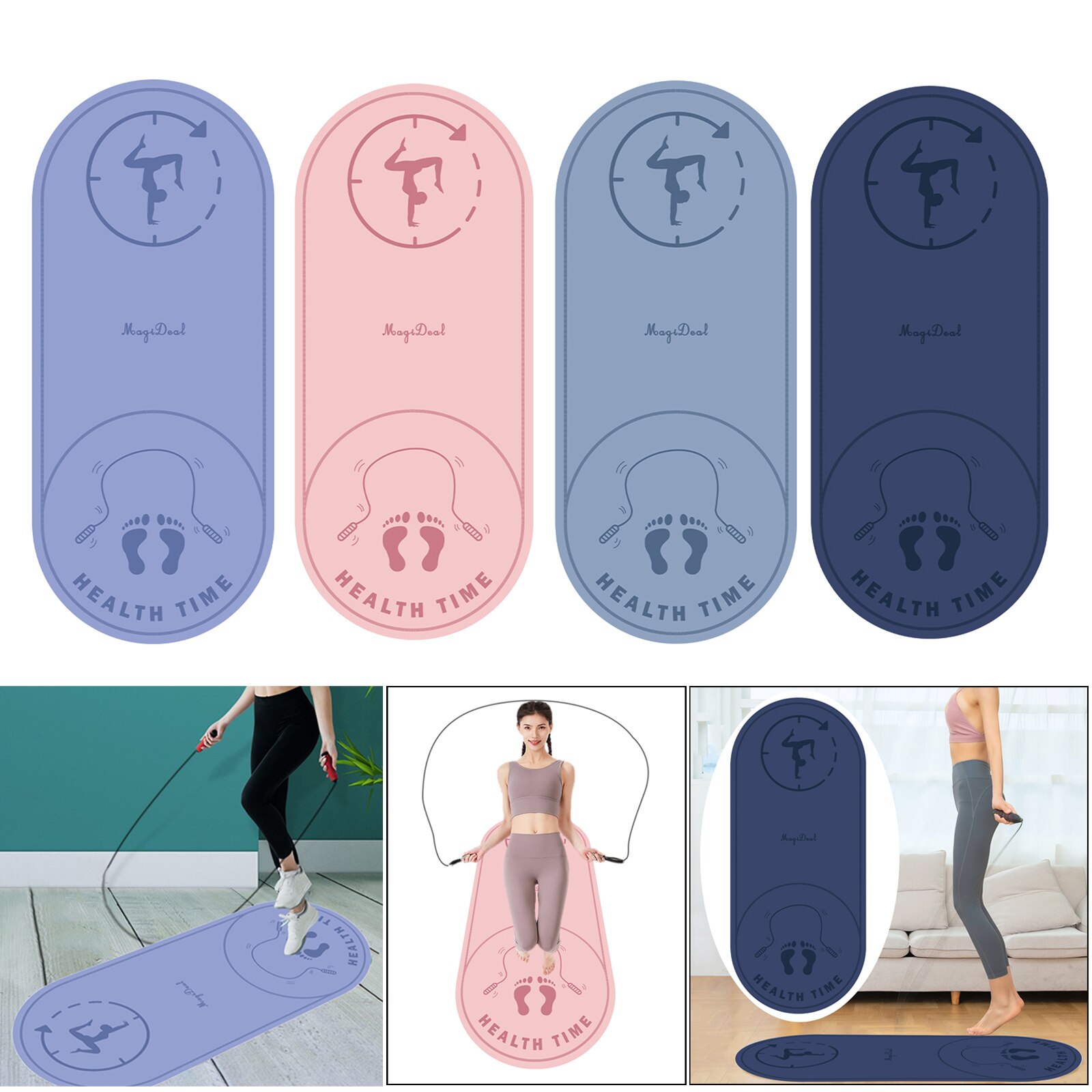 Jumping Rope Mat Home Gym Sound Proof Skipping Exercise Mats Dancing Pad