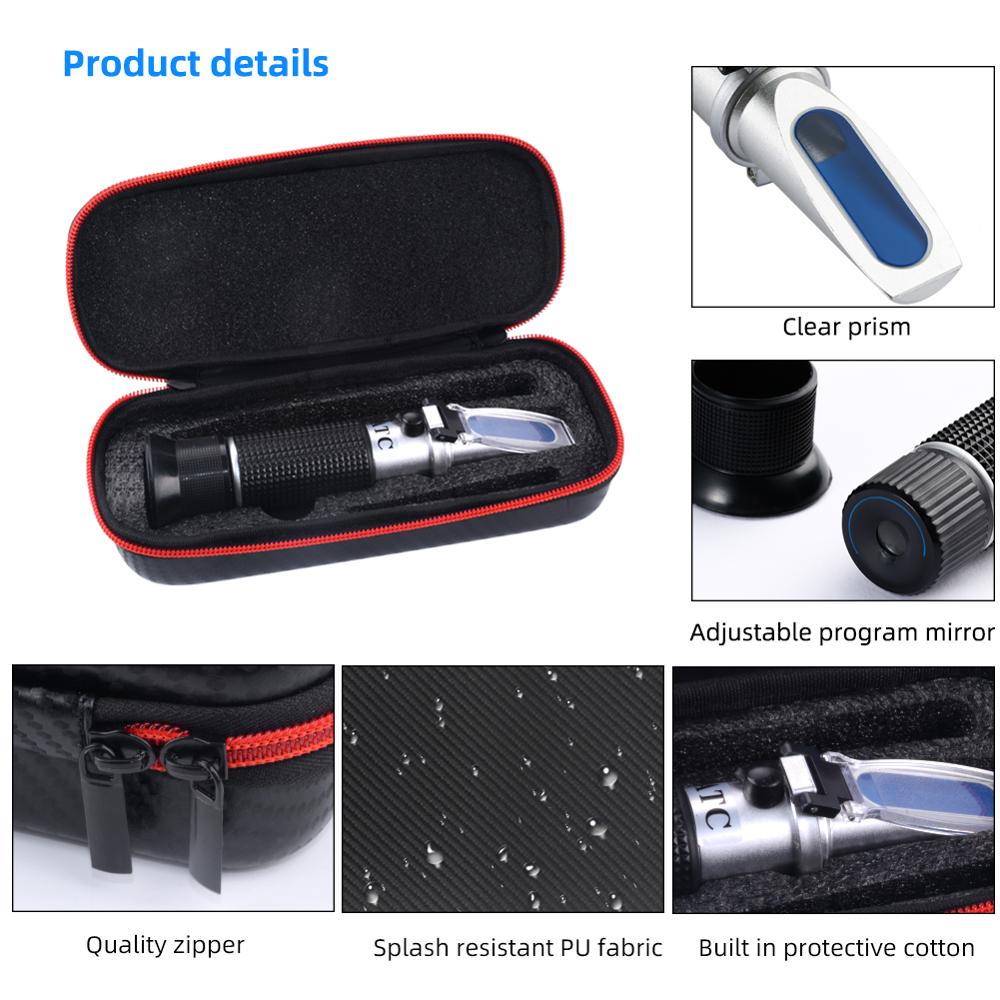 yieryi handheld Honey moisture meter 10-30% Honey water Refractometer with calibration atc refractometer