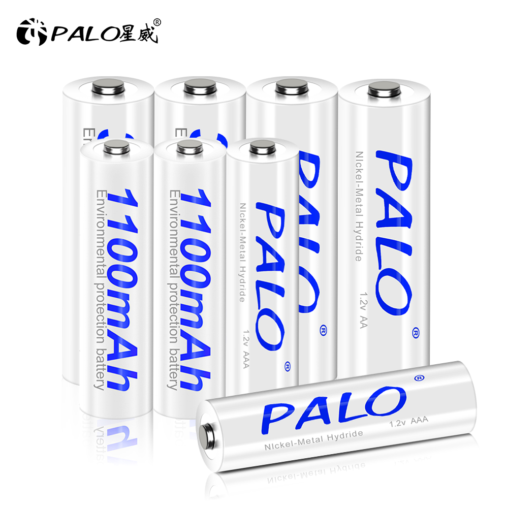 1.2V AA AAA NIMH Baterías Recargables 2A 3A + 8 Ranuras USB-C Cargador de Batería Rápido Con cable para juguetes linterna Ratón Mando a Distancia