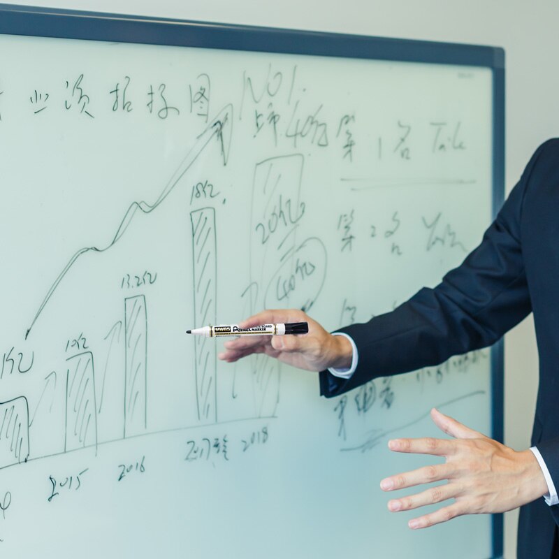 4Pcs Pentel MW85 Waterbasis Whiteboard Pen, Te Schrijven En Eenvoudig Te Wissen Tekentafel Schoolbord Grote Capaciteit Leraar