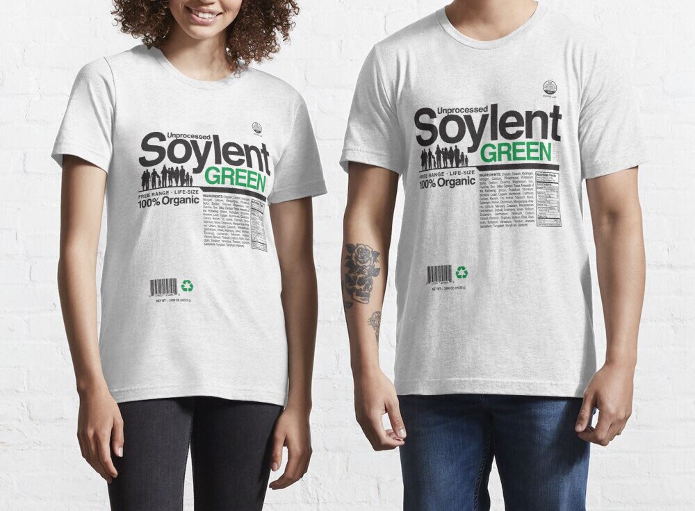 Contents Unprocessed Soylent Green Tee Shirt Men's Summer T shirt 3D Printed Tshirts Short Sleeve Tshirt Men/women T-shirt