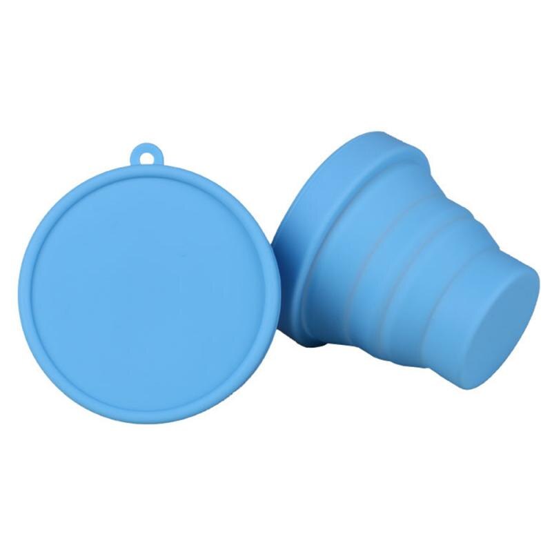 1Pcs 170ml Silicone Folding Cup Portable Telescopic Drinking Collapsible Coffee Drinkware Cup Multi-function For Outdoor Travel