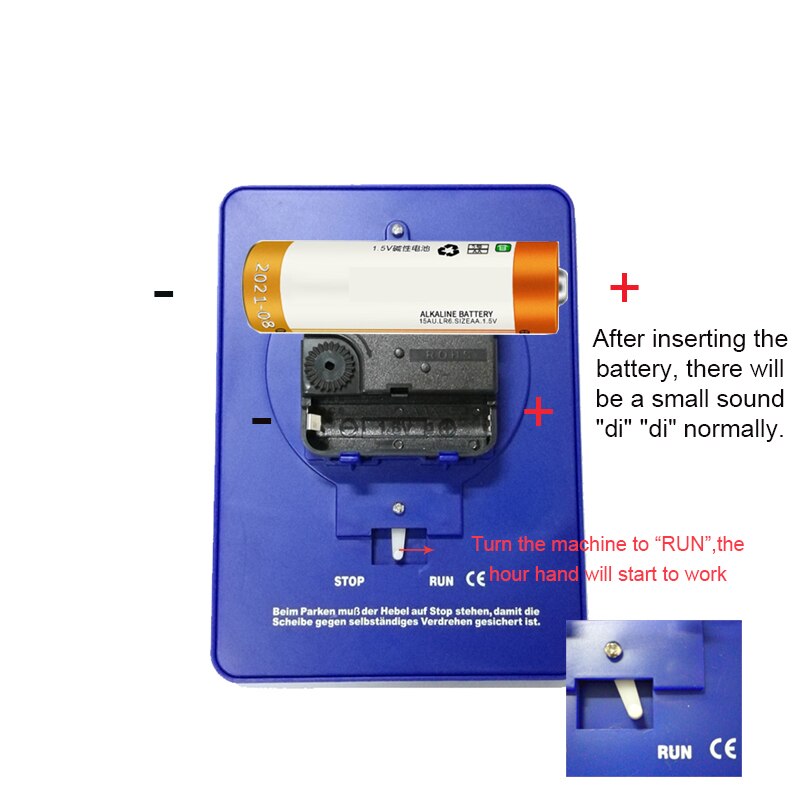 Minuterie de disque de stationnement de voiture, horloge d'affichage du temps d, disque en plastique, outils de temps de stationnement, minuterie de stationnement de voiture Portable