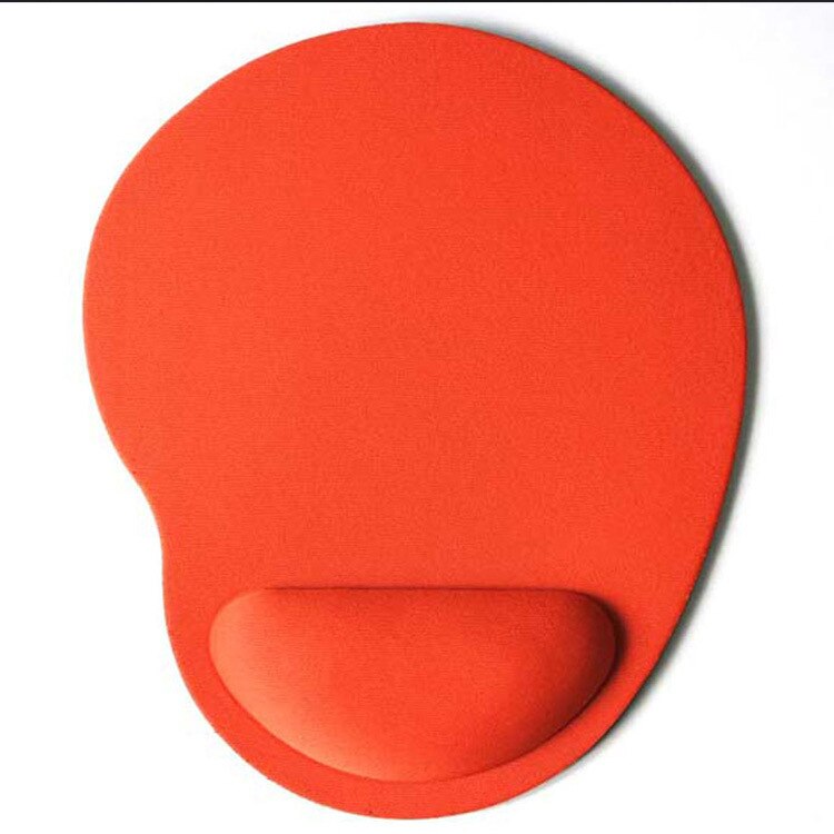 Small Feet Shape Mouse Pad Support Wrist Comfort Mat Soild Computer Games Mousepad EVA Soft Mouse Pad arm rest: Orange
