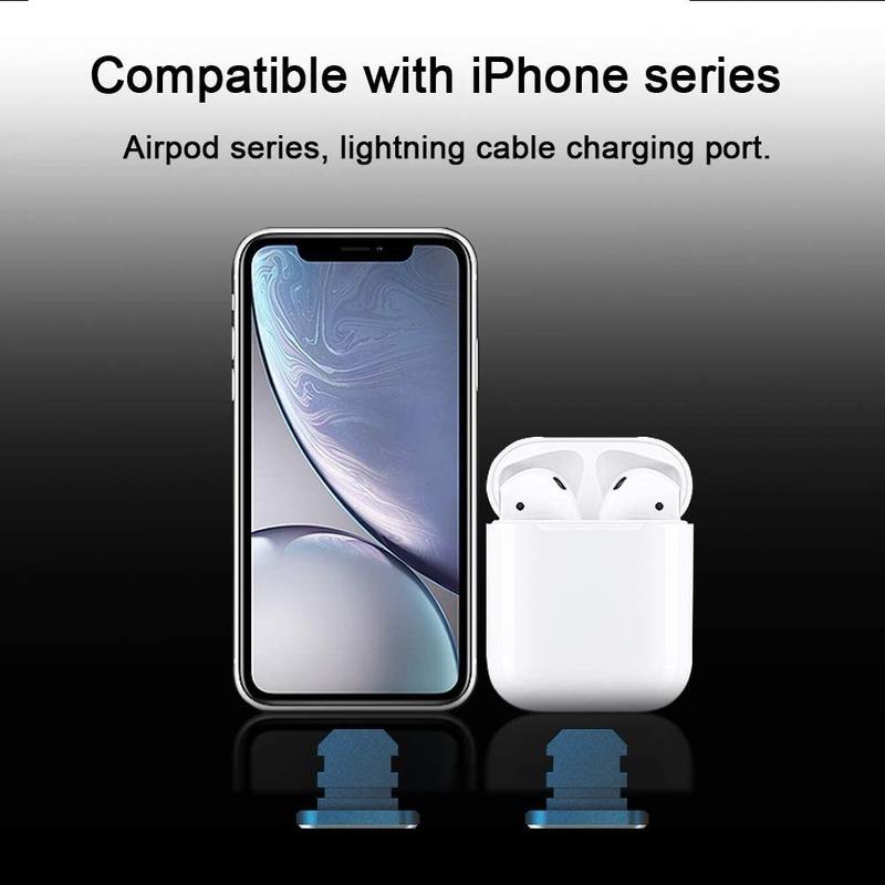 Tapón antipolvo de Metal, puerto de carga, tapón antipolvo para iPad iPhone 14 13 12 Pro Max Xr 7 8 Plus, Airpods para ios, accesorios de enchufe Lightning