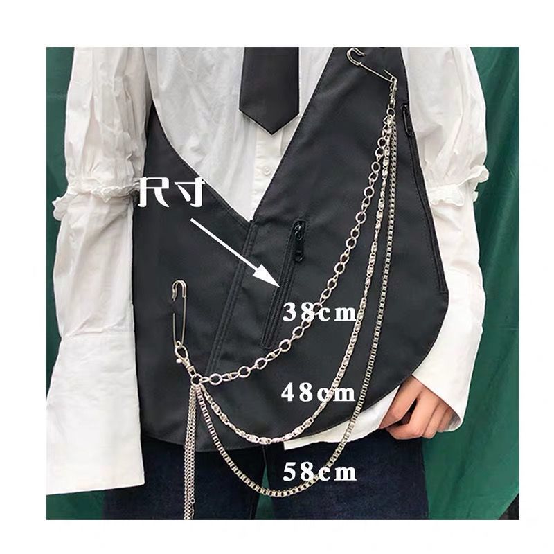 1Stck Sterne Schlauch Kette Frauen Drei Schicht Straße Metall Hosen Schlüssel Kette Punk Hüfte-hüpfen Taille Ketten Gürtel für Hosen Jeans Gürtel