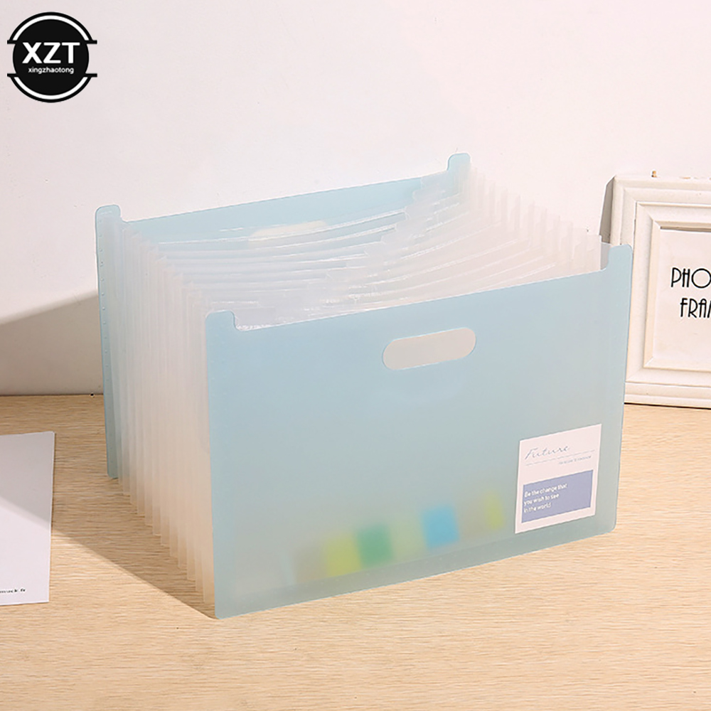 Cartella di estensione tasche funziona fisarmonica ufficio A4 file gestore cartella a fisarmonica verticale per documenti attività commerciale scrivania organizer