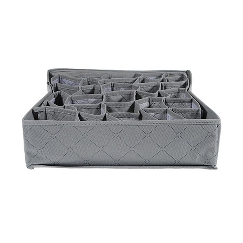 30 Grids Folding Detachable Underwear Socks Storage Box Drawer Organizer Case