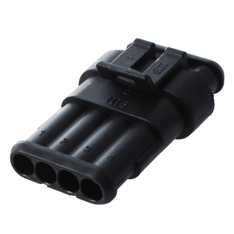 Kit 6 Pin Way Waterproof Electrical Wire Connector Plug & 5 Kit 4 Pin Way Waterproof Electrical Wire Connector Plug