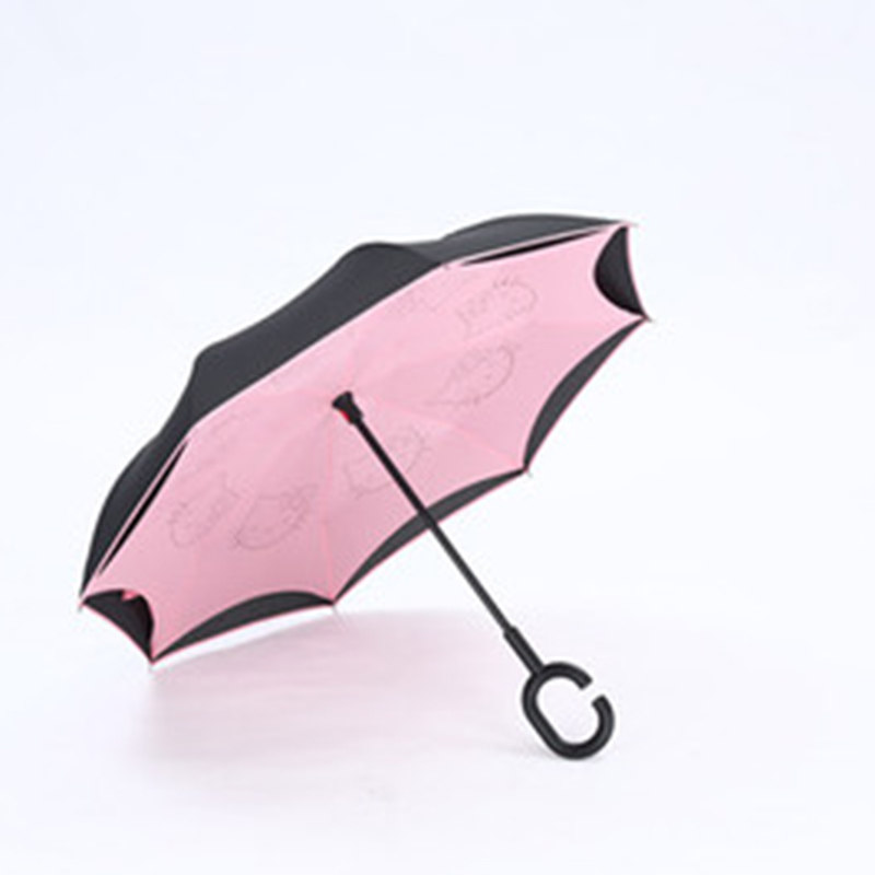 Barn omvendt paraply dobbeltlag børn dreng parasol regnfrakke paraply sol omvendt unbrella tegneserie inverso solcreme 35 ko 078: Paraply 1
