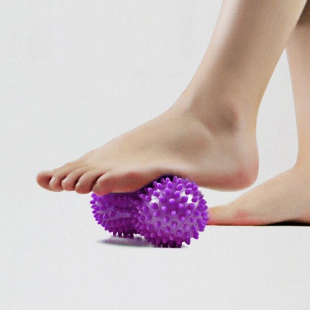 Fotmassasje rulle peanøtt dobbel lacrosse piggete ball myofascial baller for plantar fasciitis mobilitet treningsutstyr