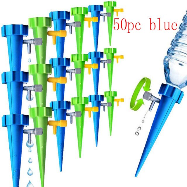 1-20Pcs Ceramic Self Watering Spikes Automatic Plants Drip Irrigation Water Stakes For Indoor Outdoor Garden Watering System: Type B 50pc