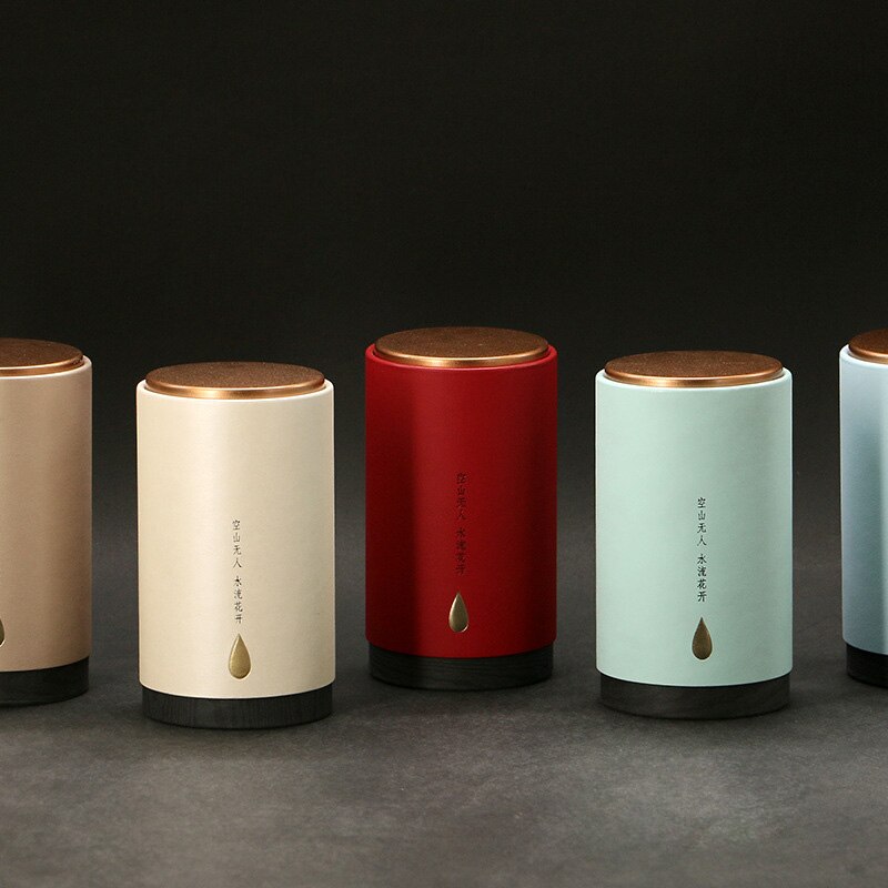 Milieuvriendelijke Blikken Opbergdoos Voor Kleine Koffie Thee Caddy Opslag Gebotteld Blikjes Verzegeld Thee Ijzer Platen Verpakking Blikjes Container