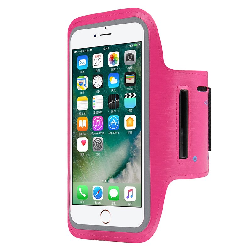 Telefoon Armband Voor Samsung Galaxy Note 10 / Note10 5G 6.3 "Sporttas Running Arm Band Outdoor Riem cover Sport Waterdichte Case: Rose