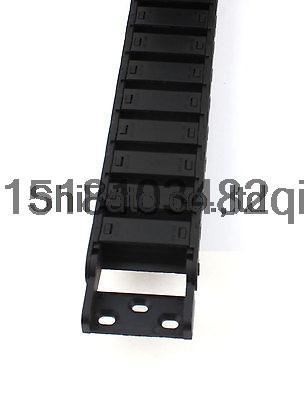 Black Plastic Drag Chain Cable Carrier 15mm x 40mm for CNC Machine