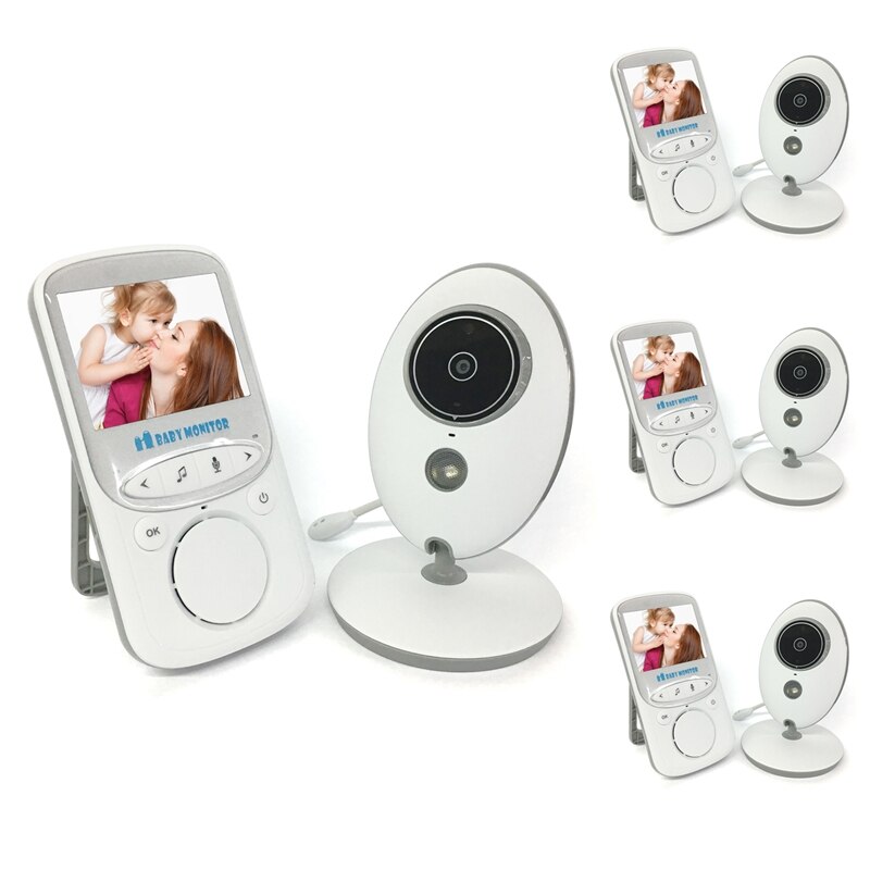 Trådløs lcd o video baby monitor radio barnepige musik intercom  ir 24h baby walkie talkie babysitter  vb605