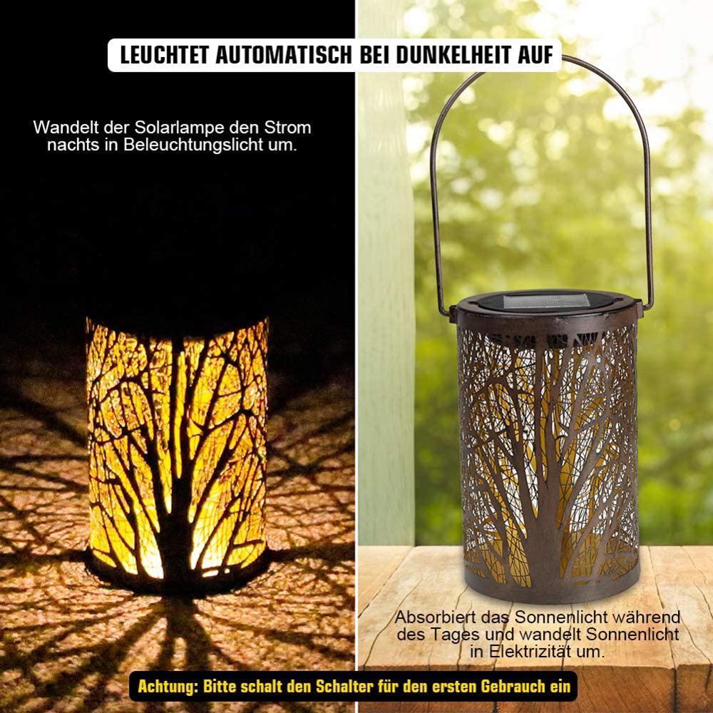 Solar- angetrieben Garten Lichter Hängen Baum Dekorative draussen Solar- Licht Garten Hof Rasen Wasserdichte Solar--angetrieben Lampe: 32.15 X 10.8cm