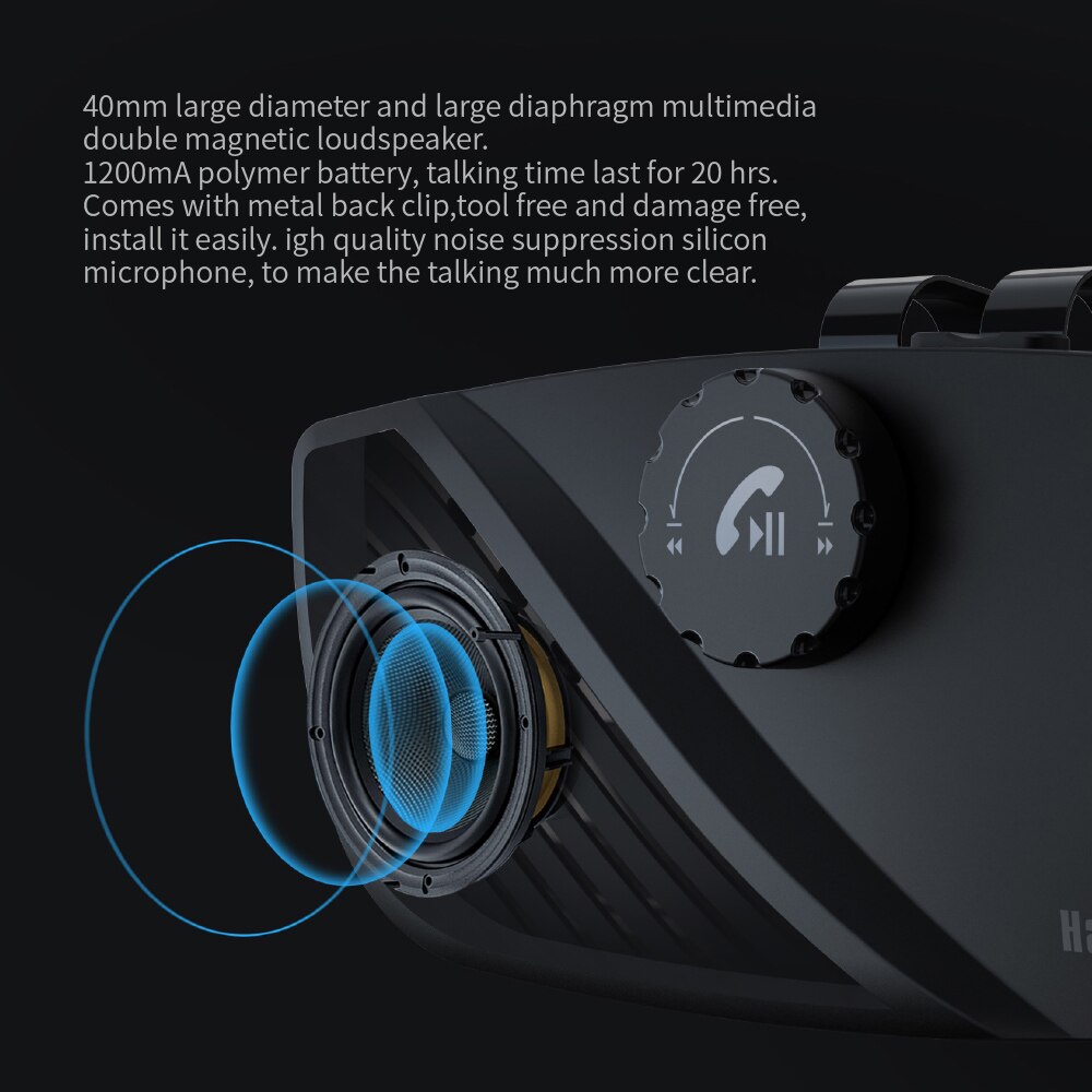 Telefon auto bt parasolar difuzor hands-free difuzor auto kit auto hands-free multifuncțional auto  bt 5.0 receptor audio