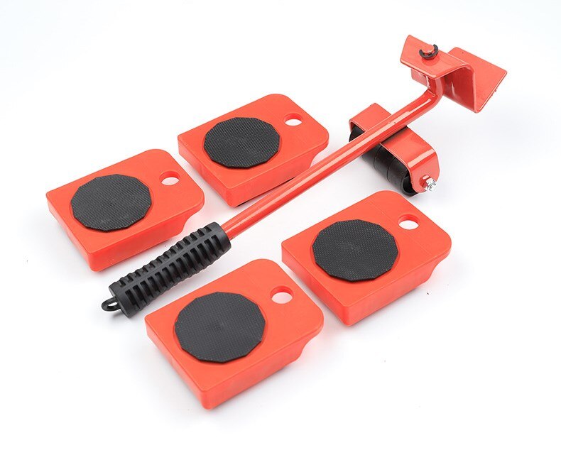 Heavy Cargo Moving Tools 150-500kg Load Bearing Handling Tool Home Bed Furniture Pulley Carrier Move Equipment Tool: Red loading 150kg