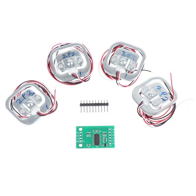 4Stck 50kg Menschlichen Maßstechen Wägezelle Gewicht Sensoren + HX711 AD Modul Körper zuletzt Zelle Wiegen Sensor Druck sensoren Messung Werkzeuge