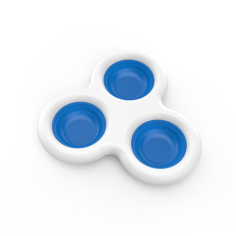 1Pc Baby Knijpen Speelgoed Creatieve Cartoon Vroege Onderwijs Intelligente Ontwikkelen Speelgoed Stress Relief Speelgoed Voor Kind Vroege Autisme Speciale nodig: blue white