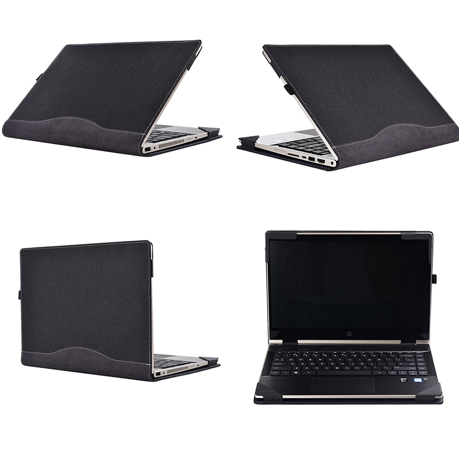 Detachable Case For Hp Pavilion 14" Laptop Sleeve Cover For Hp Pavilion X360 Convertible 14 Inch PU Leather Protective Case