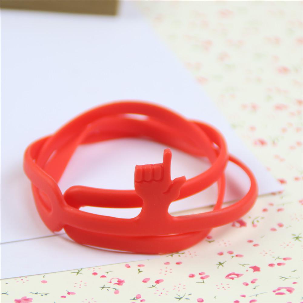 Cute Silicone Finger Pointing Bookmark Book Mark Office Supply Funny: G