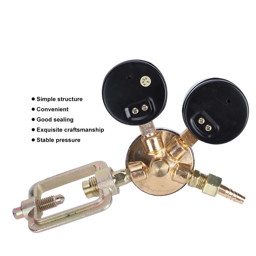 0.25x4MPa Acetylene Pressure Regulator Gauge Acetylene Pressure Regulating Reducing Valve Acetylene Regulator