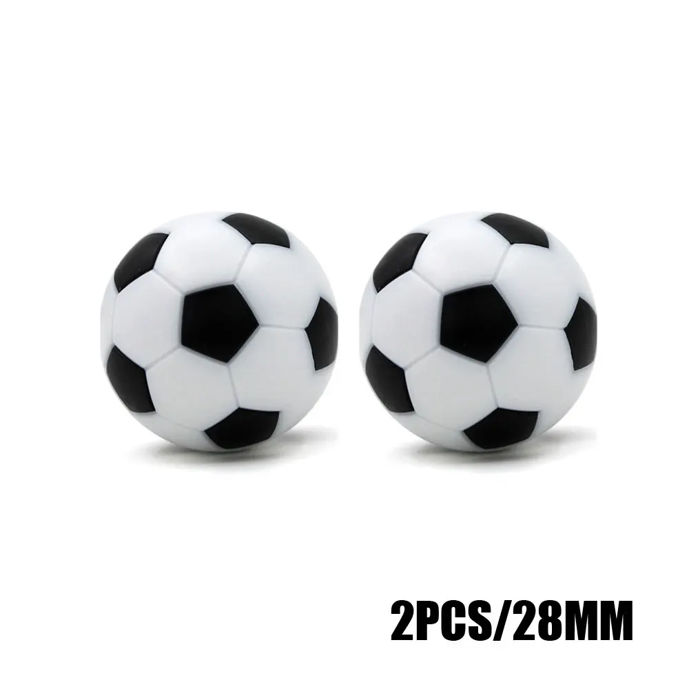 2 stücke 28/32/36mm Tisch Fußball Ball Indoor Spiel Fußball Harz Tisch Fußball Spiele Babyfoot Desktop eltern-kind-Interaktive: WHITE