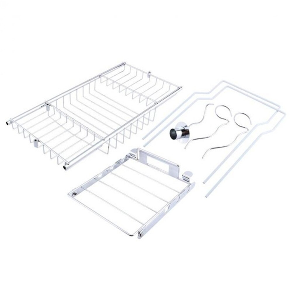 Bath Tub Rack Bathroom Shelf Caddy Organiser Soap Storage Rack Shelves Holder Adjustment Range 61-85cmx8.5x20CM