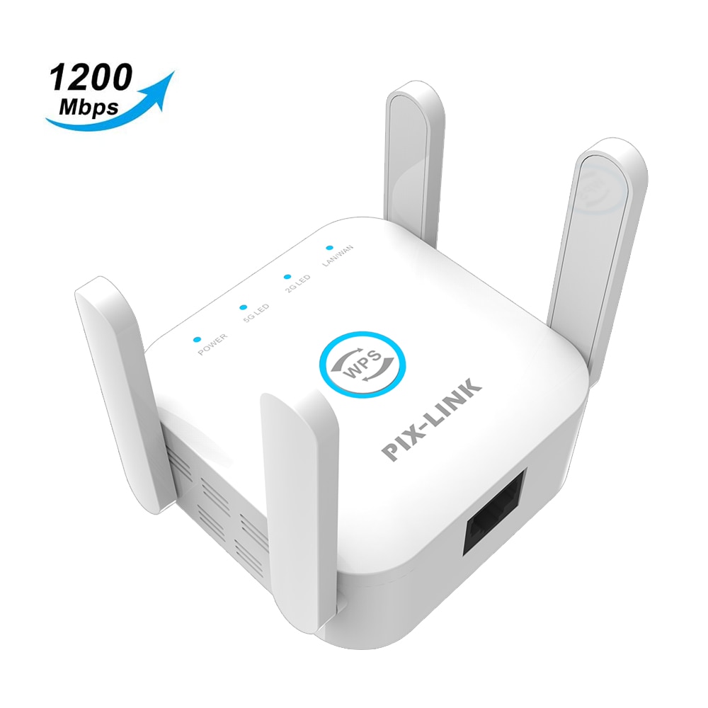 PIXLINK LV-AC24 bezprzewodowy 5G 2.4Ghz wzmacniacz sygnału WiFi Extender 1200Mbps wzmacniacz Wi-Fi 802.11N daleki zasięg AP wzmacniacz sygnału