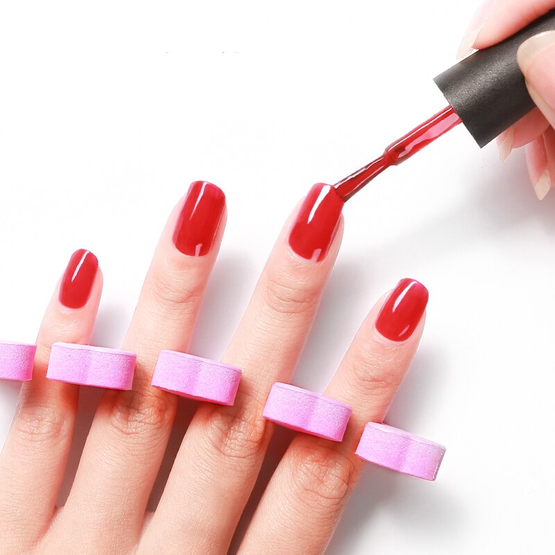 Nail Splitter Finger Toe Separator Pink High Density Soft Convenient Useful Sponge Repair Pedicure Nail Foot Care Manicure Tools