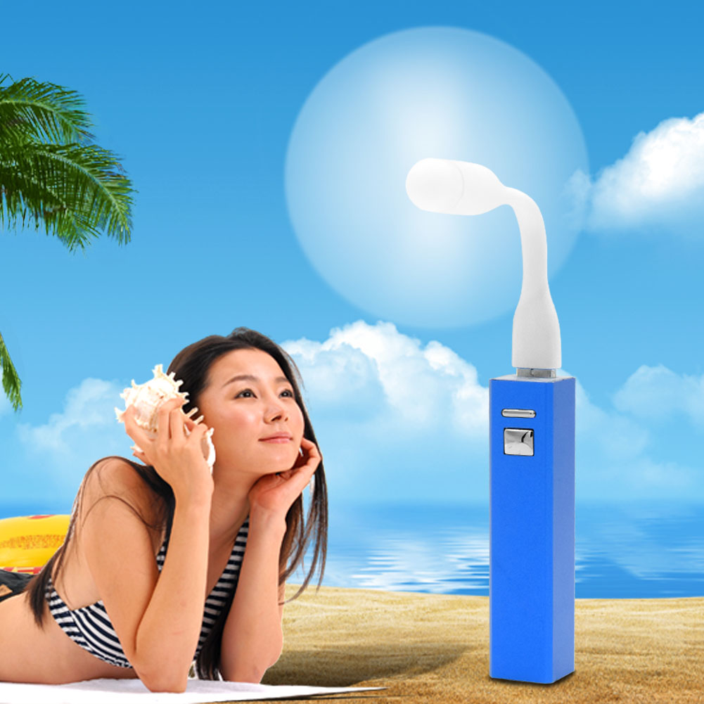 Mini ventilador USB Flexible portátil, Gadgets USB extraíbles y flexibles de baja potencia para Powerbank para PC, portátil y OTG
