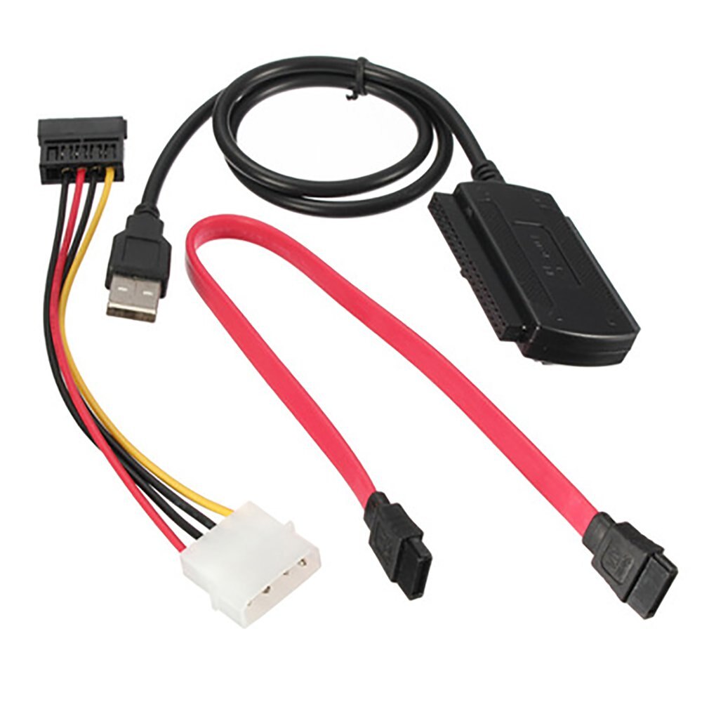 Sata/Pata/Ide Schijf Naar Usb 2.0 Adapter Converter Kabel Voor Harde Schijf Schijf Hdd 2.5 "3.5" Met Externe Ac Power Adapter